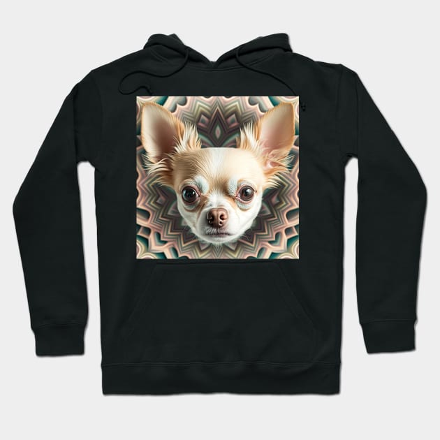 A Fractal Design of A Chihuahua Hoodie by daniel4510